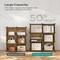 Interlocking Plastic Cube Shelving Unit for Bedroom, Living Room, and Home Storage Use